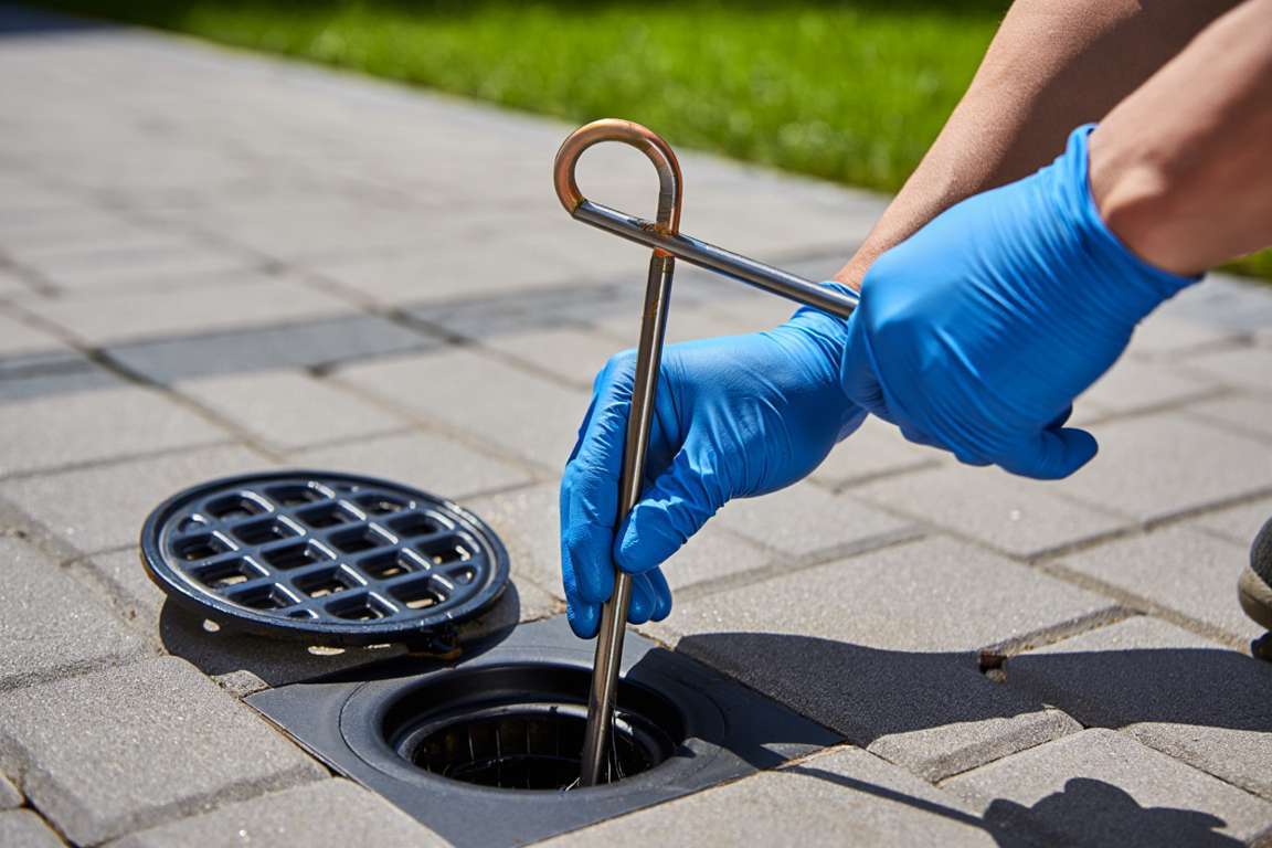 Comment déboucher un drain extérieur 