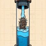 Colonne de canalisation bouchée